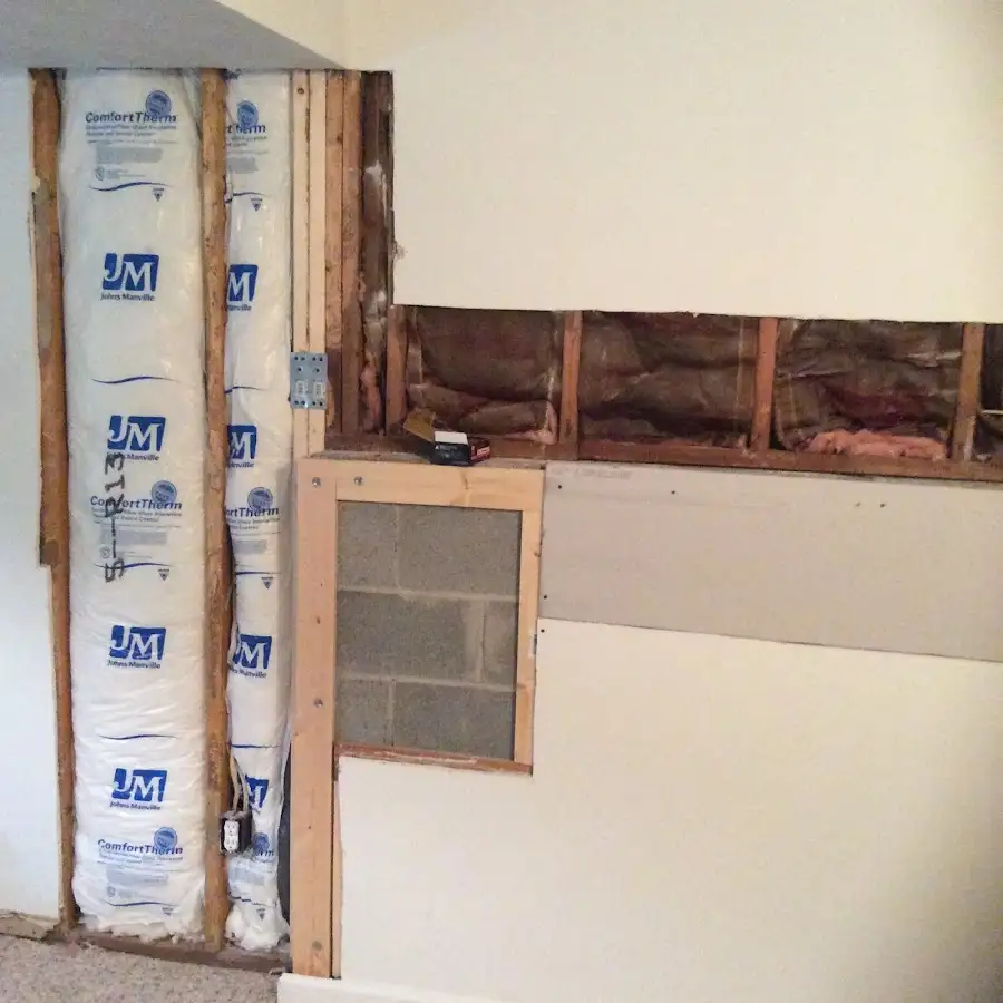 Wall insulation replacement during Structural Drying in Oak Park